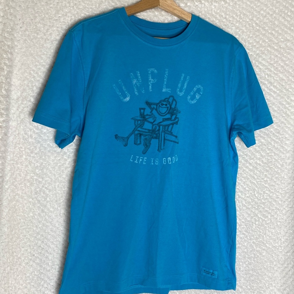Life is Good unplug t shirt